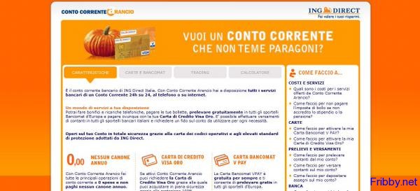 conto corrente arancio conto corrente arancio1 Conto Corrente Arancio di ING DIRECT