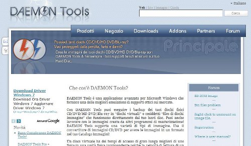 daemon daemon Daemon Tools Creare lettore CD/DVD Virtuale