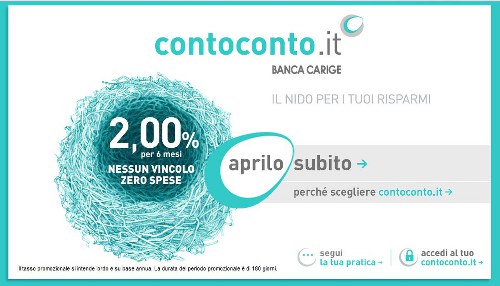contoconto contoconto Conto Deposito ContoConto di Banca Carige