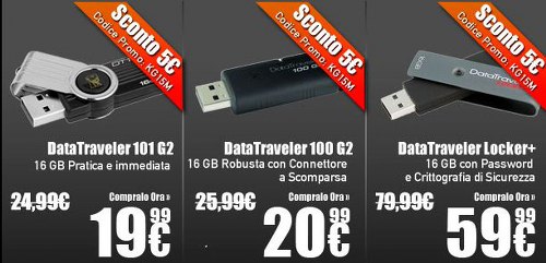 eprice chiavette 16GB eprice chiavette 16GB Chiavette Kingston 16GB a Partire da 20€