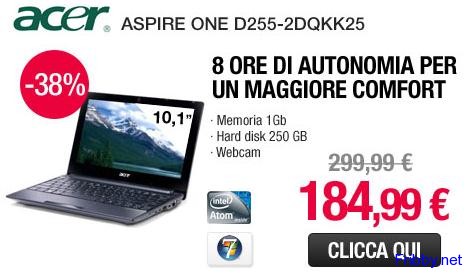 pm acer aspireoned255 Mania per Netbook, Smartphone e TV