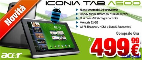 ep acer iconia tab a500 2 Novità e 2 Offerte Strabilianti
