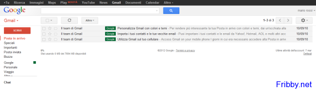 gmail gmail Gmail – 7,7GB di spazio e servizi by Google