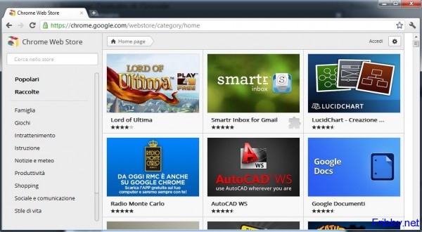 chrome webstore 600x330 Chrome   Il Browser Gratuito di Google