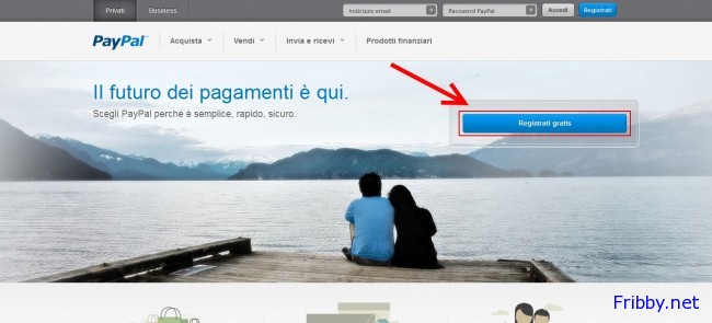 registrarsi a paypal