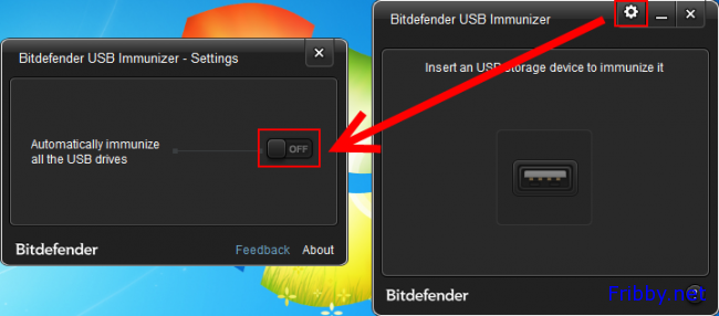 bitdefender usb immunizer - immunizzazione automatica