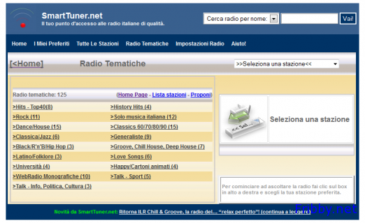 smart tuner ricerca stazioni radio