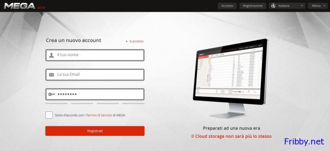come registrarsi a mega