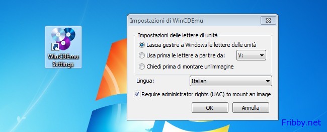 wincdemu impostazioni