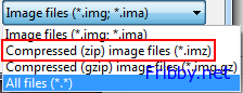 USB Image Tool scelta formato file