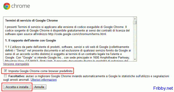 ESEGUIBILE GOOGLE CHROME SCARICARE