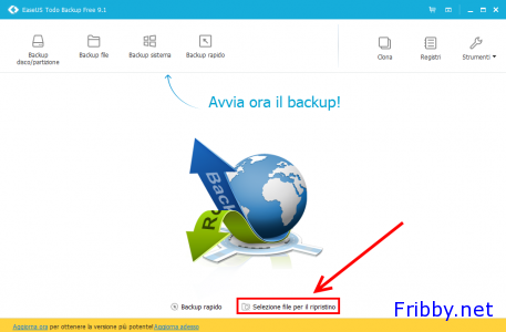 EASEUS Todo Backup - Ripristino