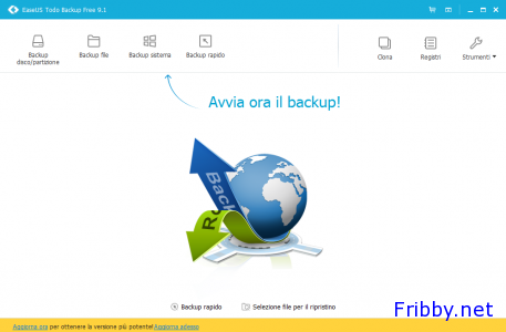 EASEUS Todo Backup Schermata Principale