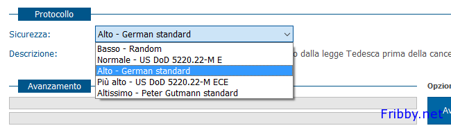 secure eraser tipi di sovrascritture